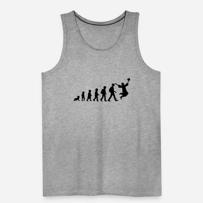 Evolution Schoolchild Diplômé de l’école secondaire Débardeur bio Premium Homme