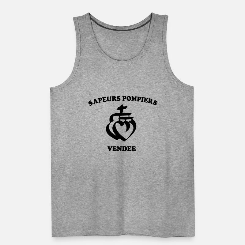 Pompier de vendée Débardeur bio Premium Homme