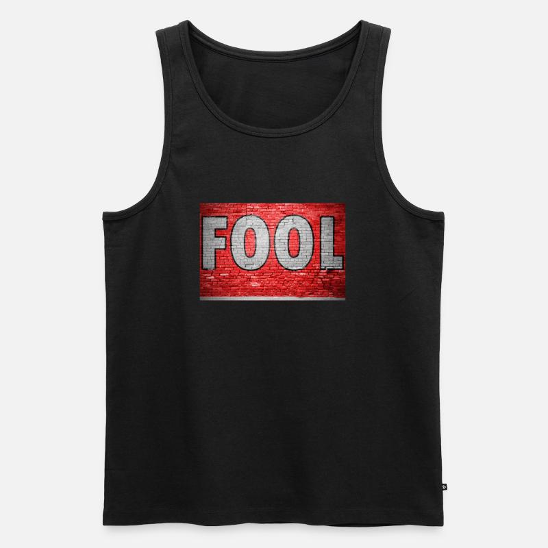 Fool Graffiti - Männer Premium Bio Tank Top - undefined