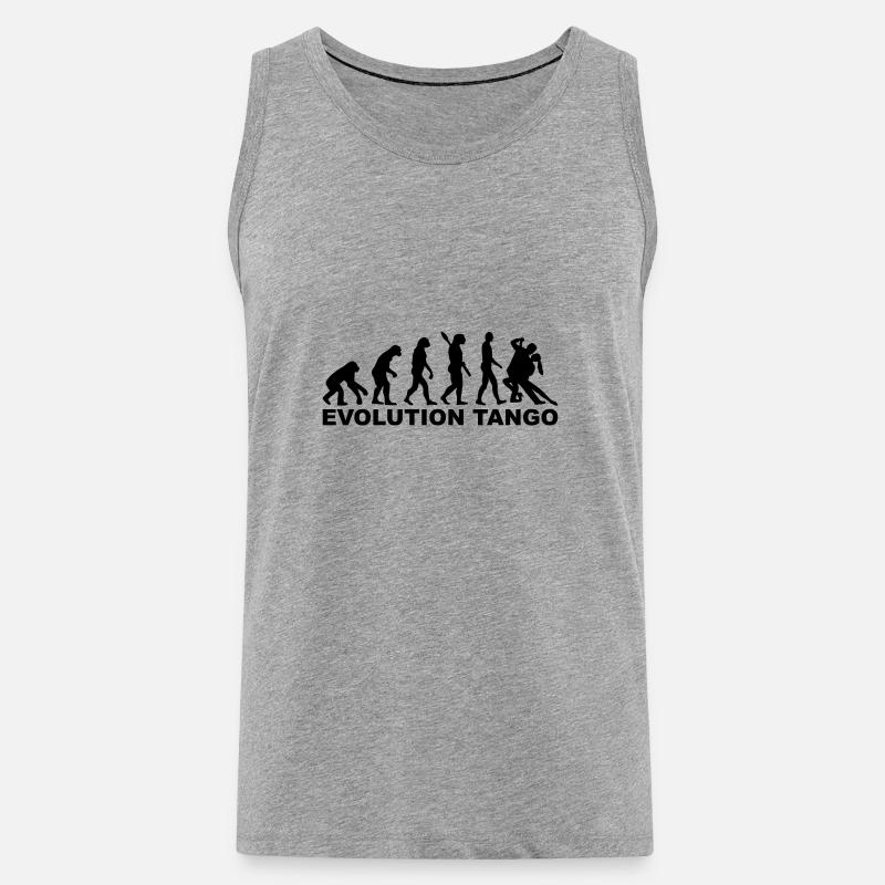 Evolution Tango - Men's Premium Organic Tank Top - heather grey