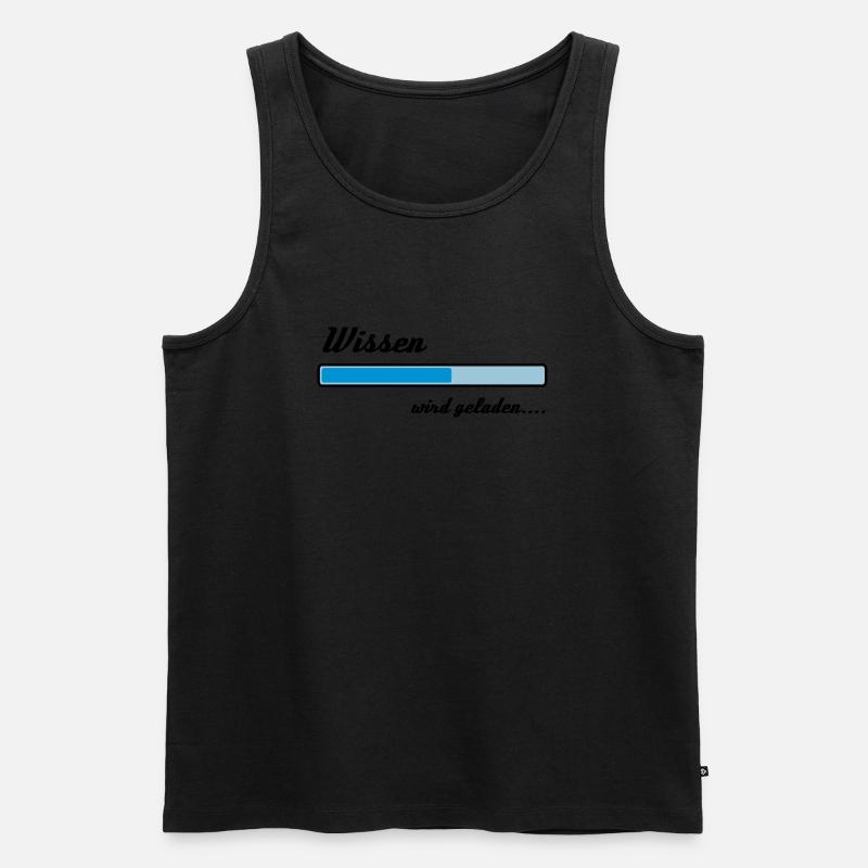 Knowledge is loading ... - Men's Premium Organic Tank Top - undefined
