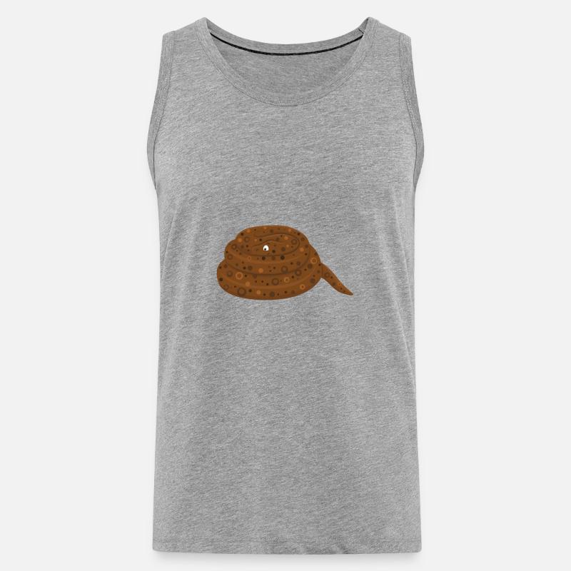 Felsenpython - Männer Premium Bio Tank Top - Grau meliert