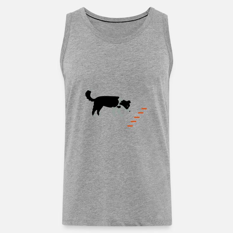 Obedience 1 - Ekologiczny tank top męski Premium - szary melanż