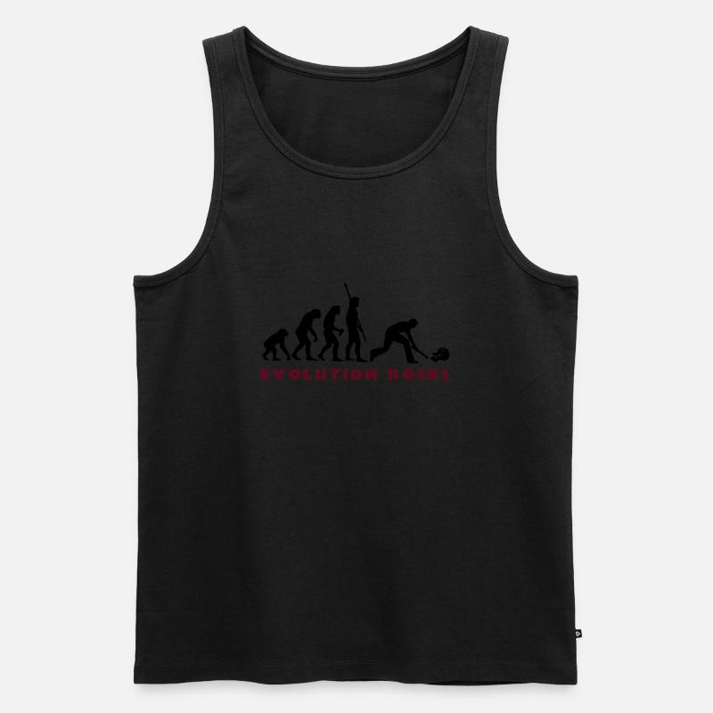 evolution_smash_guitar_01_b_2c - Men's Premium Organic Tank Top - heather grey
