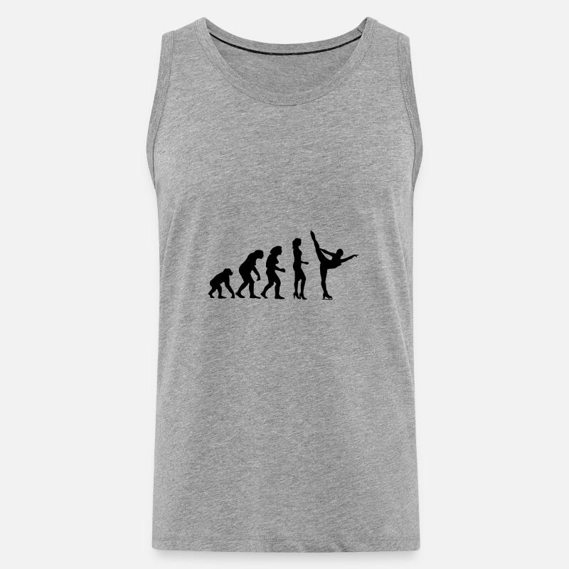 evolution_eiskunst_c_1c - Men's Premium Organic Tank Top - heather grey