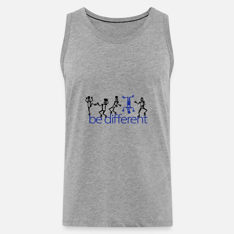 be different (2c) - Männer Premium Bio Tank Top - undefined