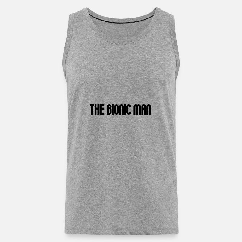 Bionic Man - Männer Premium Bio Tank Top - Grau meliert