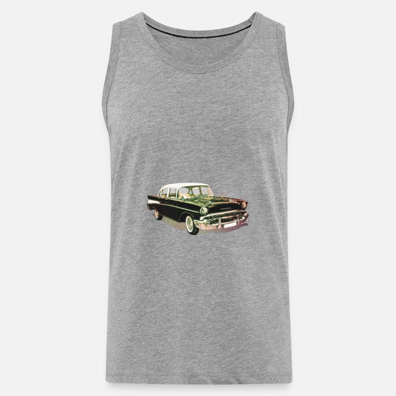 Oldtimer - Männer Premium Bio Tank Top - Grau meliert