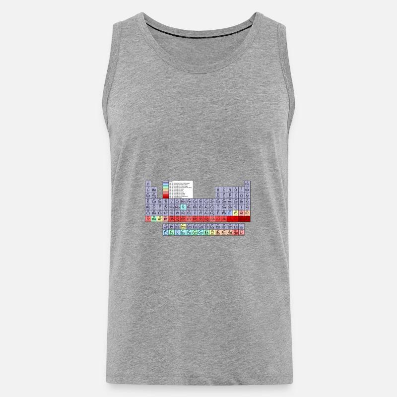 Periodic table. - Men's Premium Organic Tank Top - heather grey