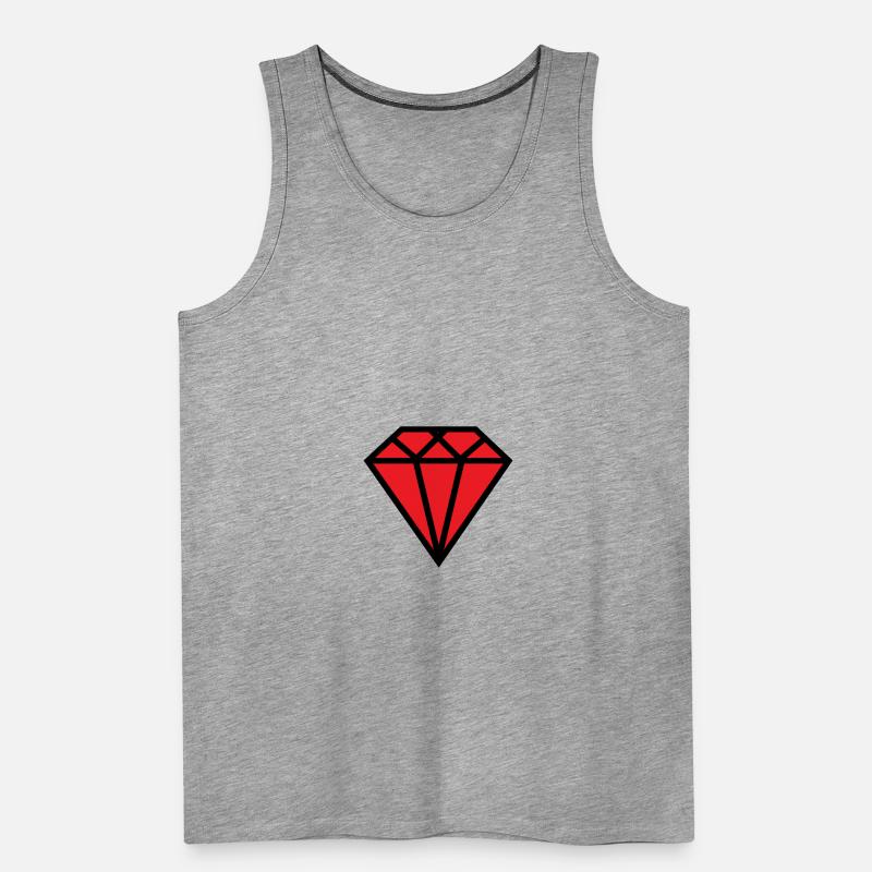 ruby Men's Premium Organic Tank Top
