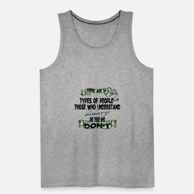 happy superhero programer coding pc moman Débardeur bio Premium Homme