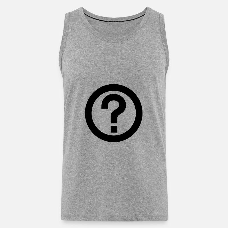 Point d'interrogation,Phrase interrogative - Débardeur bio Premium Homme - undefined
