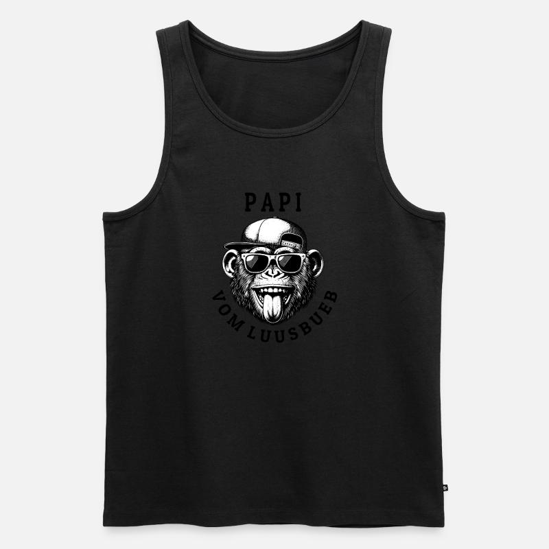 LUUSBUEBE PAPI - Cool Monkey Men's Premium Organic Tank Top