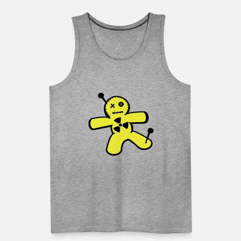 Voodoo doll against nuclear power Men's Premium Organic Tank Top