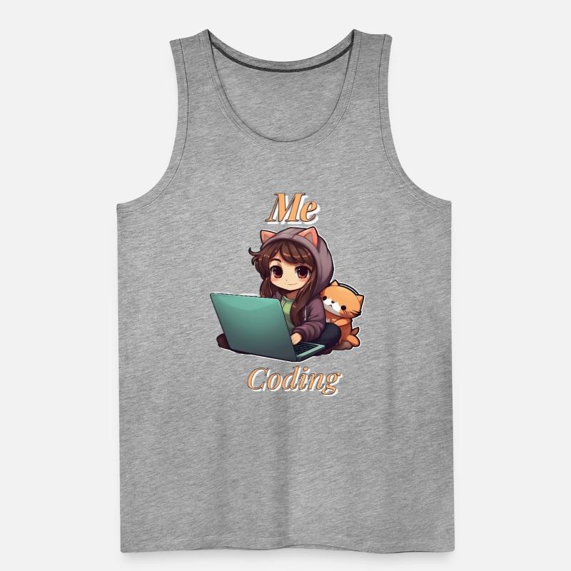 « Code Cutie: Codage de fille inspiré de l’anime » Débardeur bio Premium Homme