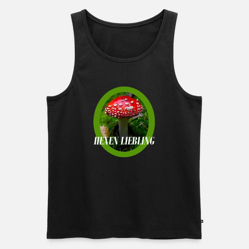 Toadstool Design - Men's Premium Organic Tank Top - heather grey