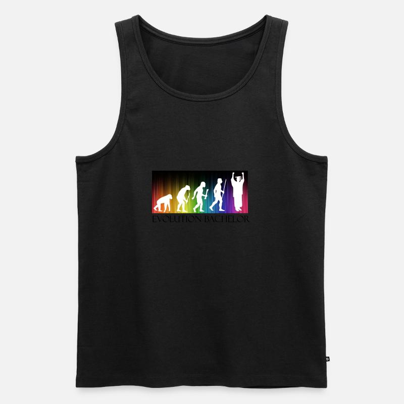 Evolution Bachelor - Men's Premium Organic Tank Top - heather grey