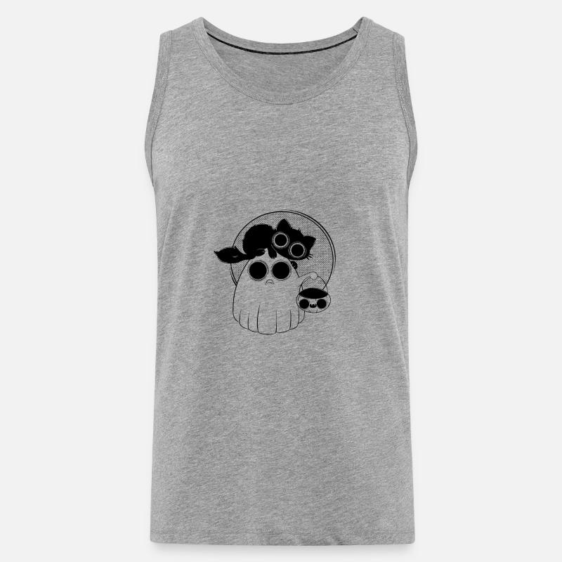 Süßes oder saures - Männer Premium Bio Tank Top - Grau meliert