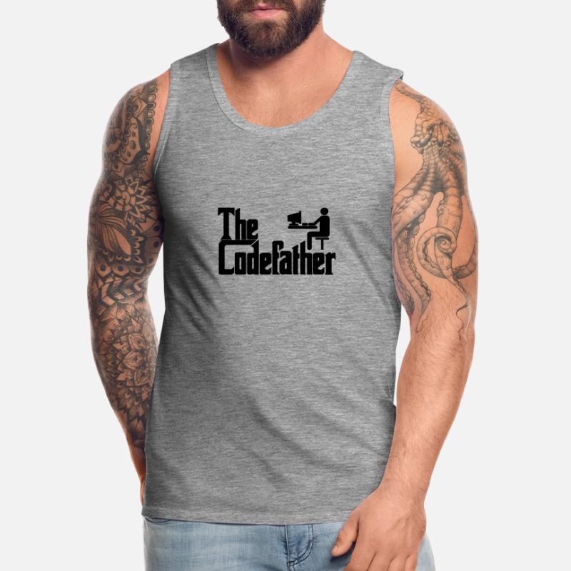 The Codefather Programmierer PC Coding Geschenk Männer Premium Bio Tank Top