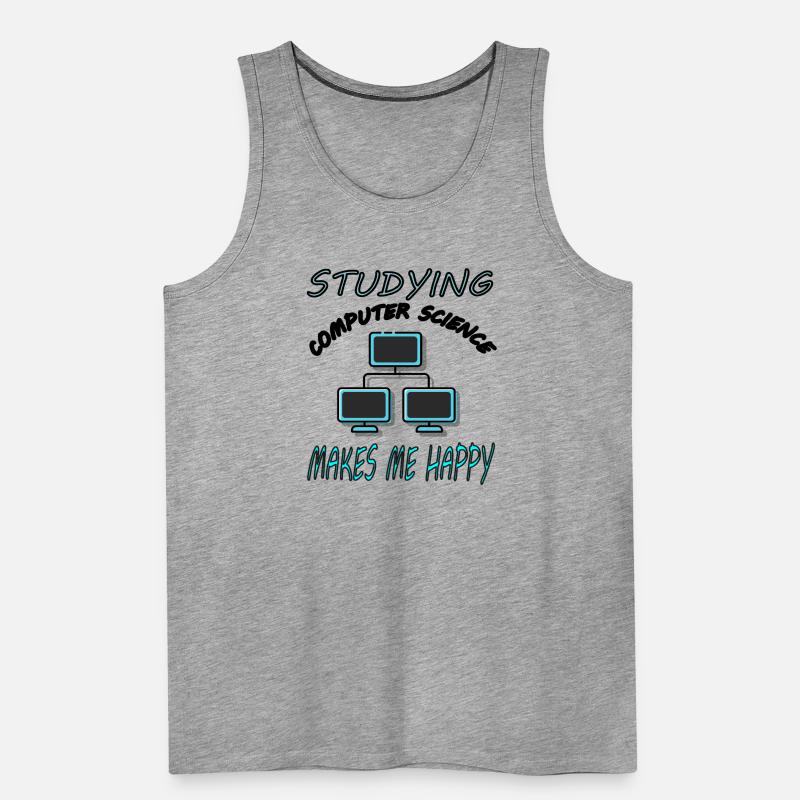 Study Computer Science Computer Science Student Gift Men's Premium Organic Tank Top