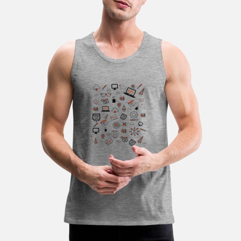 Java developer programming Men's Premium Organic Tank Top