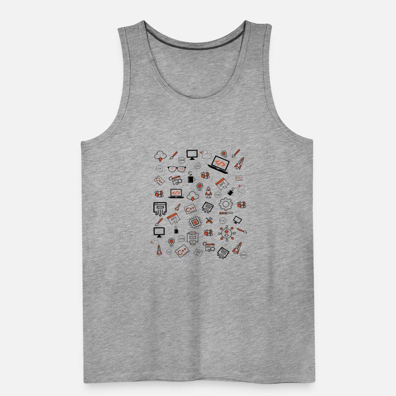 Java developer programming Men's Premium Organic Tank Top
