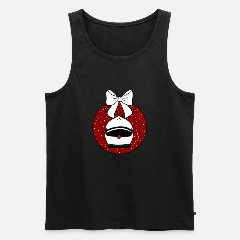 Weihnachtskugel  - Männer Premium Bio Tank Top - Grau meliert