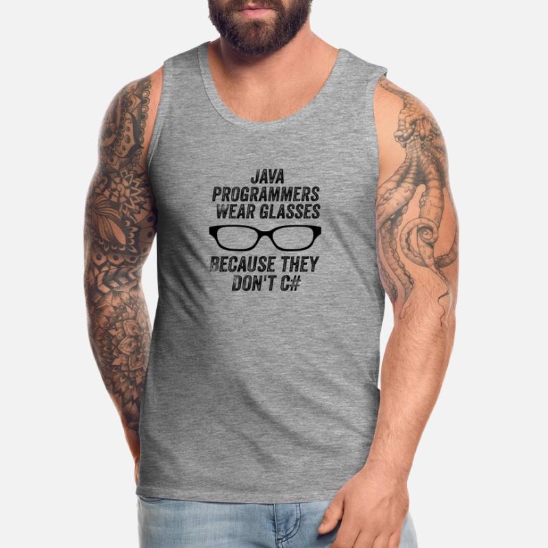 Funny Java Programmers Men's Premium Organic Tank Top