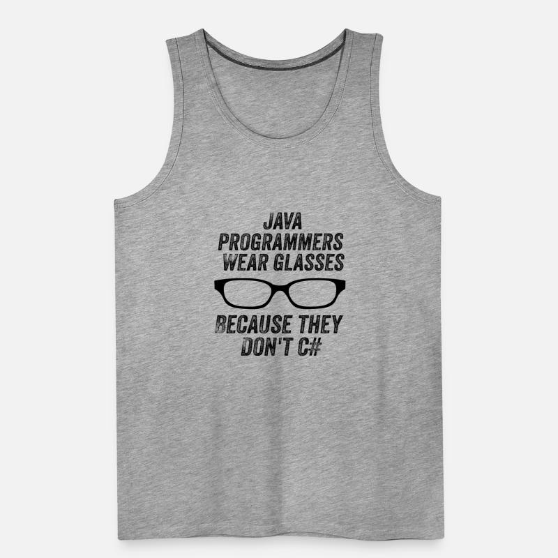 Lustige Java-Programmierer Männer Premium Bio Tank Top