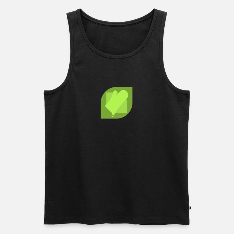 Backwaren Backwaren Backen - Männer Premium Bio Tank Top - Grau meliert