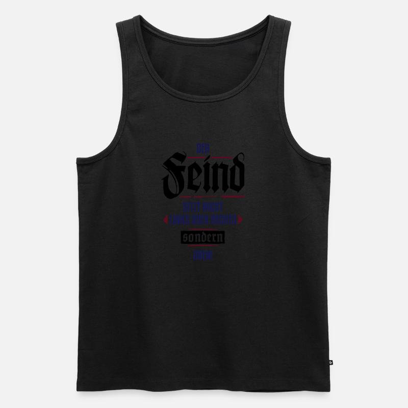 Nicht links oder rechtes Männer Premium Bio Tank Top