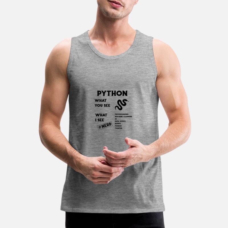 Python Programming Männer Premium Bio Tank Top