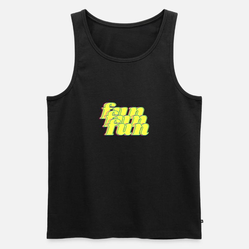 fun - Men's Premium Organic Tank Top - heather grey