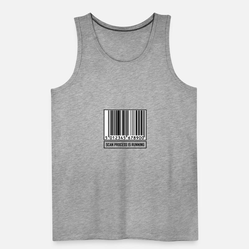 Scan Bar-Code Informatik Technik Geschenk Männer Premium Bio Tank Top