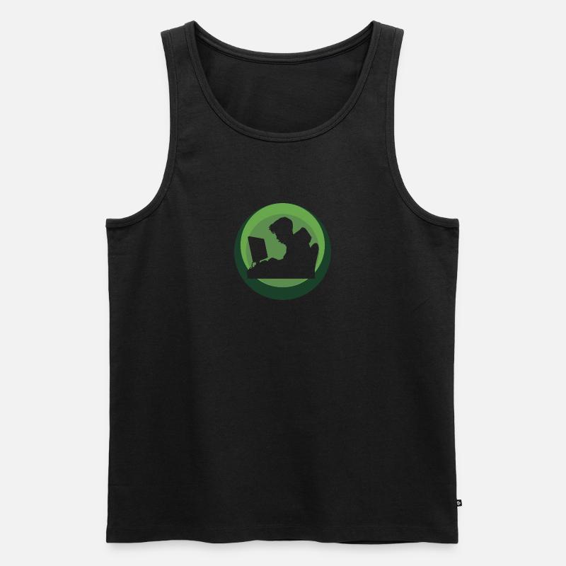 Hacker Computer Science Student Cybersecurity Men's Premium Organic Tank Top