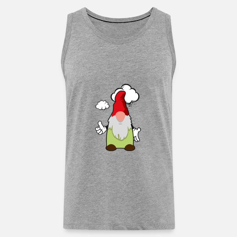 Grummelzwerg Cloud - Men's Premium Organic Tank Top - heather grey