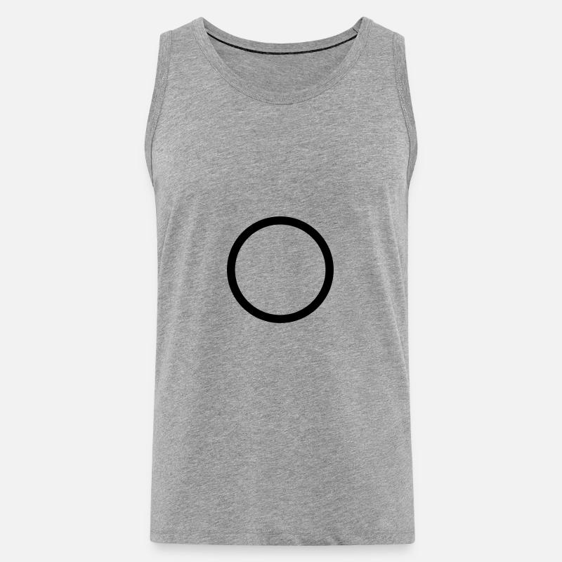 circle solid - Men's Premium Organic Tank Top - undefined