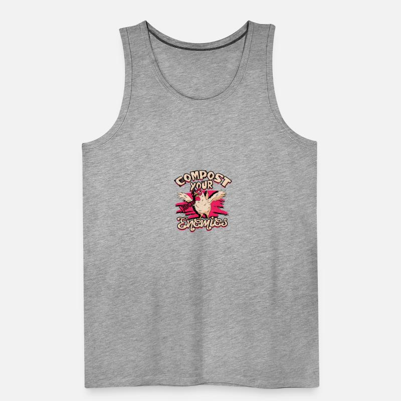 Compost Your Enemies - manure Men's Premium Organic Tank Top