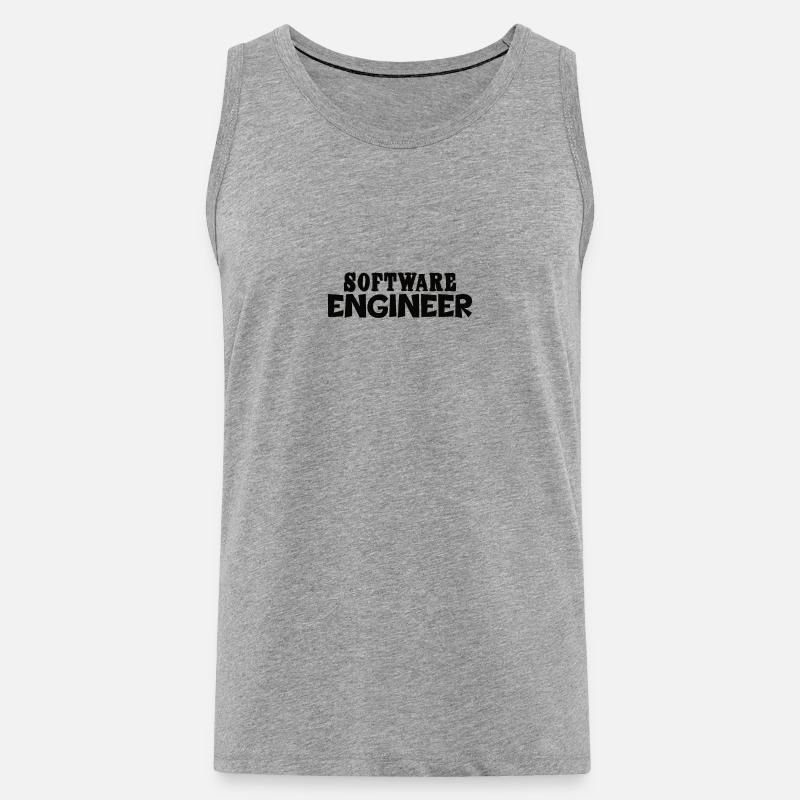 Software Developer Programmer Gift - Men's Premium Organic Tank Top - heather grey