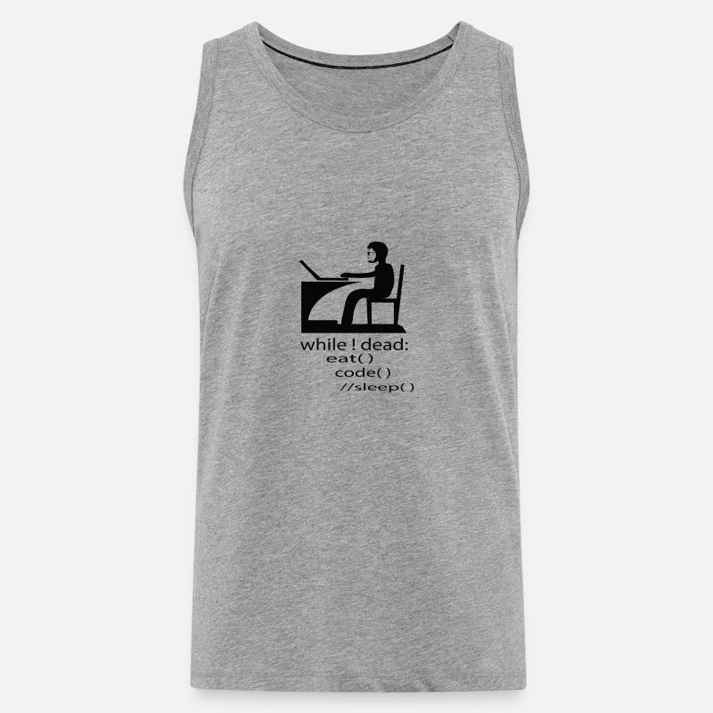 Software Developer Programmer Gift - Men's Premium Organic Tank Top - heather grey