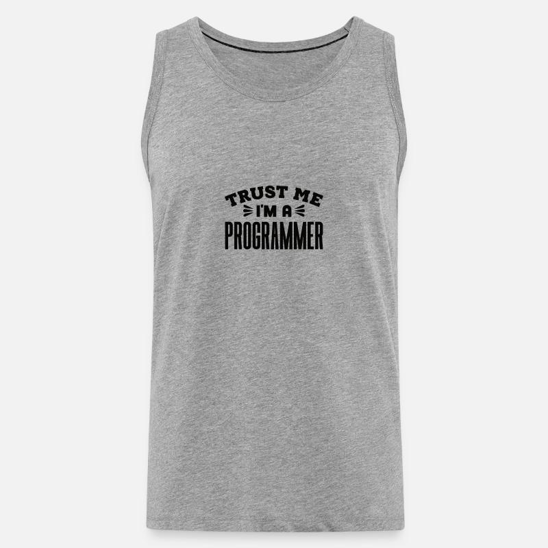 Software Developer Programmer Gift - Men's Premium Organic Tank Top - heather grey
