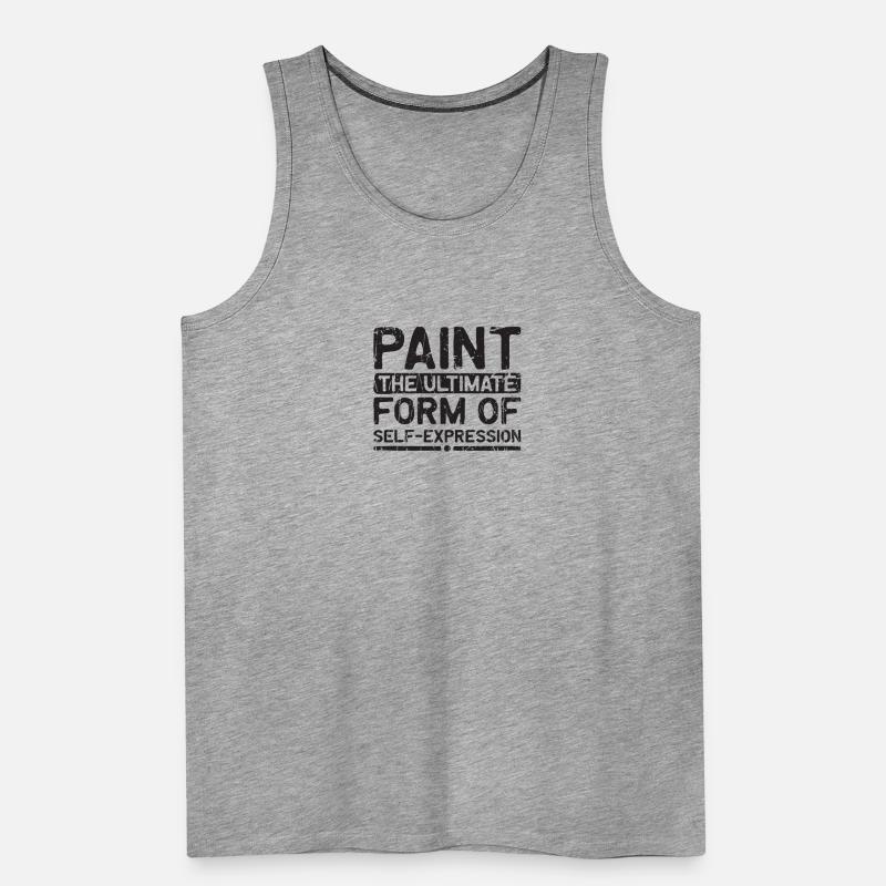 La peinture - la forme ultime d’expression de soi - Débardeur bio Premium Homme