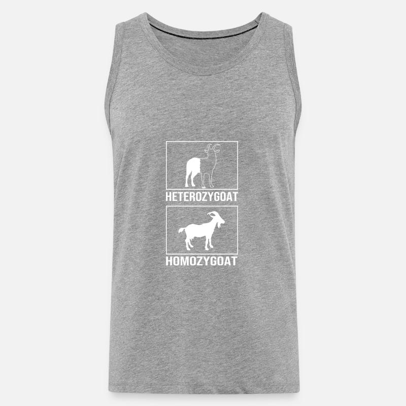 Molecule Structural Formula - Men's Premium Organic Tank Top - heather grey
