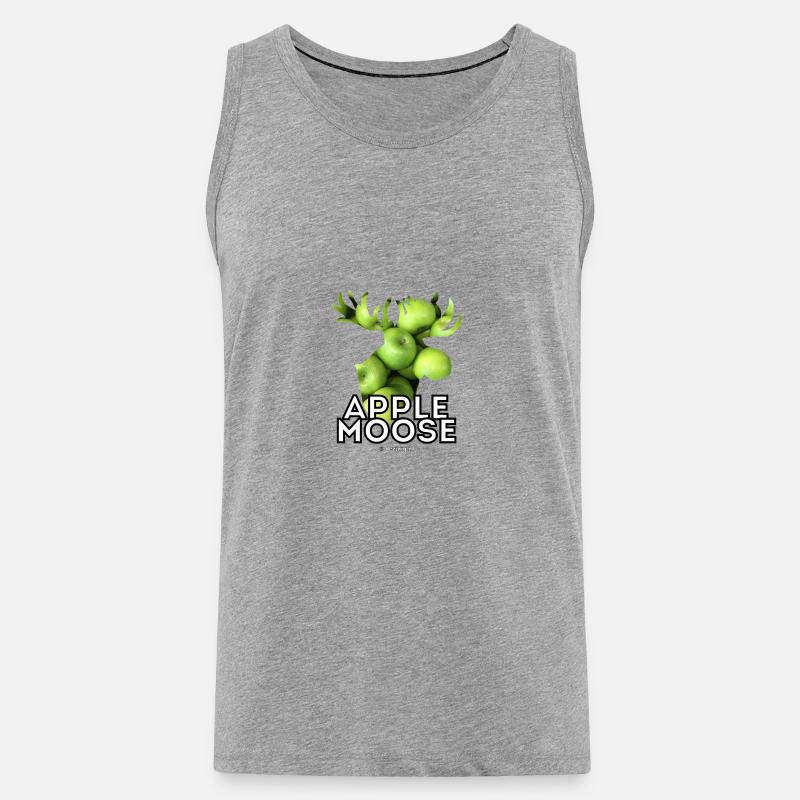 Apfelsauce oder Apfelelch? - Männer Premium Bio Tank Top - Grau meliert
