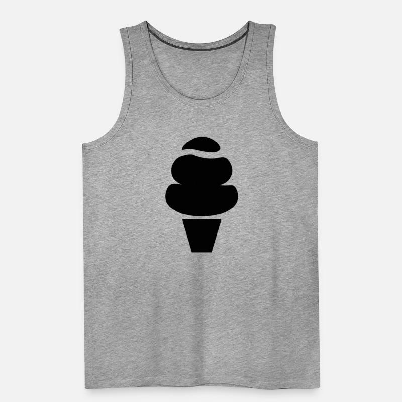 Eis Geschenkidee Softeis Eistüte Eiswaffel Männer Premium Bio Tank Top