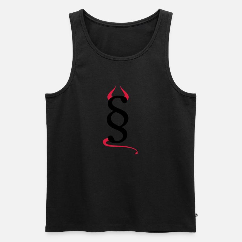 Devils paragraph - Men's Premium Organic Tank Top - heather grey