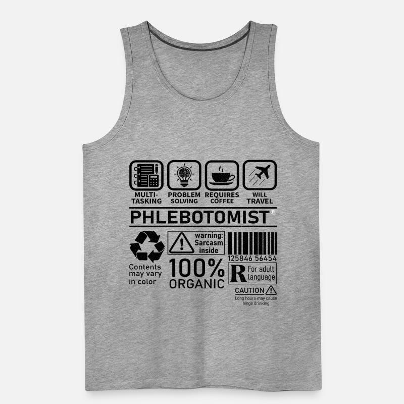 Phlebotomist multi tasking problem solving Männer Premium Bio Tank Top