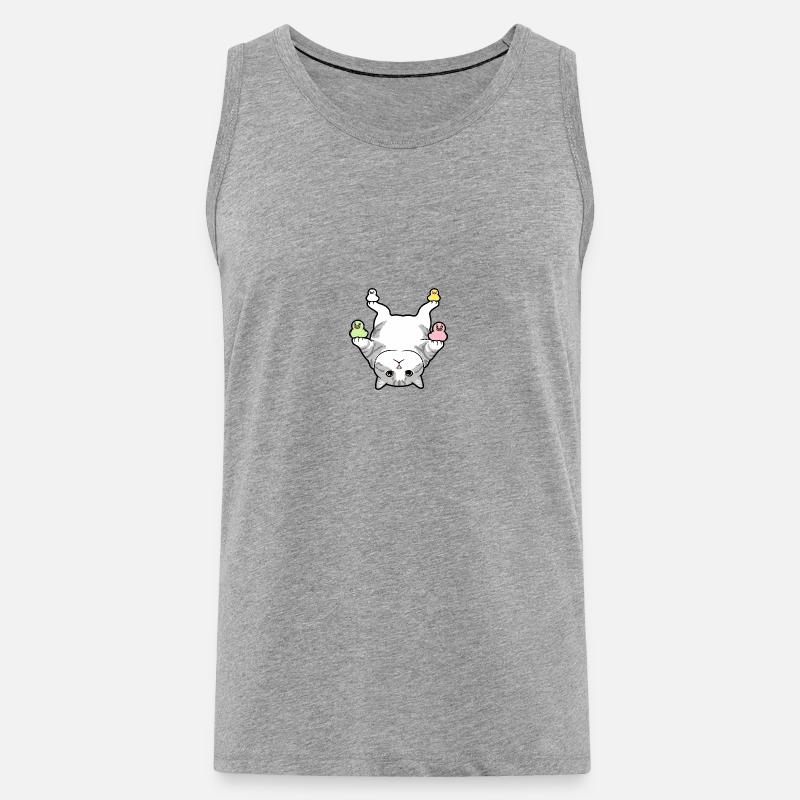 Circus Chatatouille - Men's Premium Organic Tank Top - heather grey