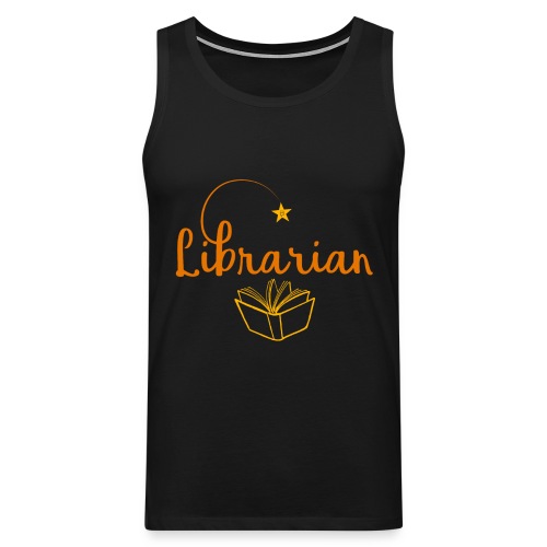 0327 Librarian Librarian Library Book - Tank top męski Premium