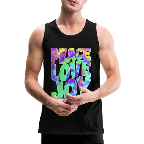 Love Peace Joy - Hippie Batik Style - Männer Premium Tank Top